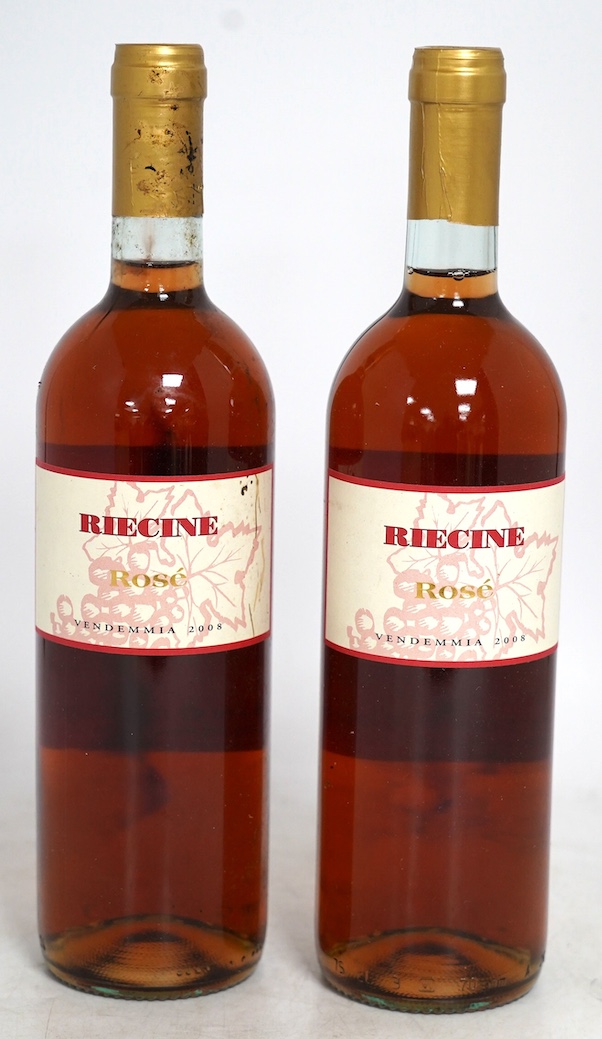 Twelve bottles of Riecine Toscana Rosé. Condition - fair, storage history unknown